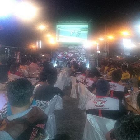 Capella Honda Gelar Nobar MotoGP Bareng Ratusan Bikers Honda